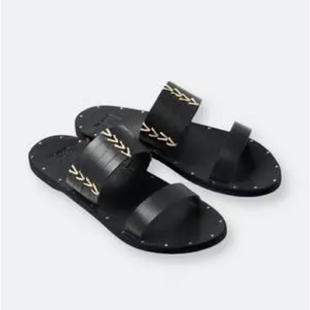 Beek Kiwi Leather Slide Sandal NIB
